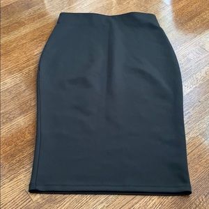 Brand new black midi skirt